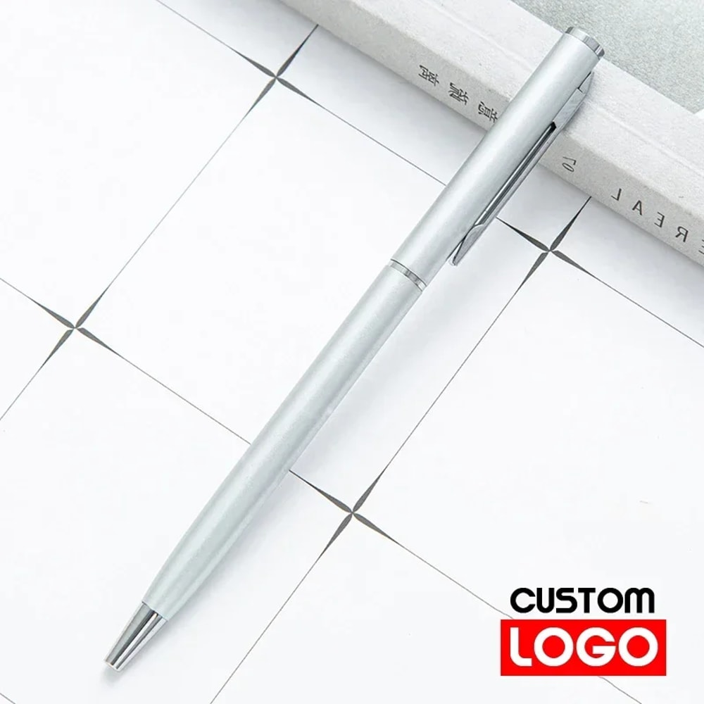 Metal Ballpoint Pens Rose Gold With Free Custom Logo Engraved Name Advertising Gifts For School And 6