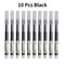 Needle Type Gel Pens Straight Liquid Black Blue Red Writing Pens School Stationery Office Supplies 6