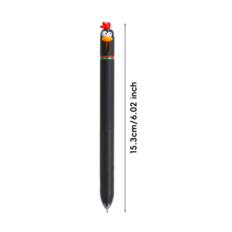 Back To School Funny Gel Pen Chicken Click Pen Stress Relief Toy FastDrying Ink For School Office 1