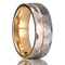 Hammered Tungsten Carbide Ring Mens Wedding Bands Fashion Jewellery Engagement Rings For Him 7