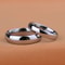 Classic White Tungsten Wedding Rings For Couples Scratch Proof Never Fade Elegant Design 0