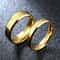 Smooth Stainless Steel Couple Rings Gold Colour Simple Design Wedding Jewelry For Women And Men Eng 2
