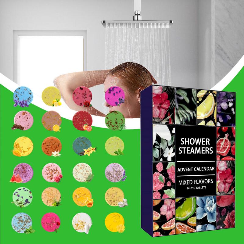 Shower Steamers Advent Calendar Kit Aromatherapy Shower Bombs Self Care And Relaxation Stress Relie 2