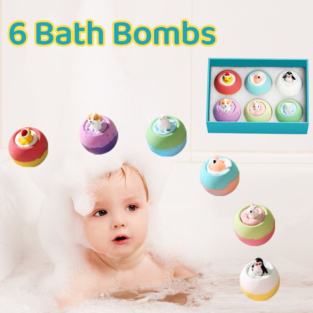 Bath Bombs For Kids With Surprise Toys Inside Fun Holiday Bubble Bath Cheerful Scent For Boys And G 4