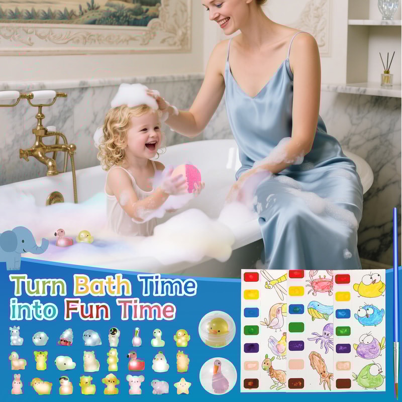 Bath Bombs For Kids With Toy Inside Natural And Organic Bubble Bath Bombs GlowintheDark Surprise In 3