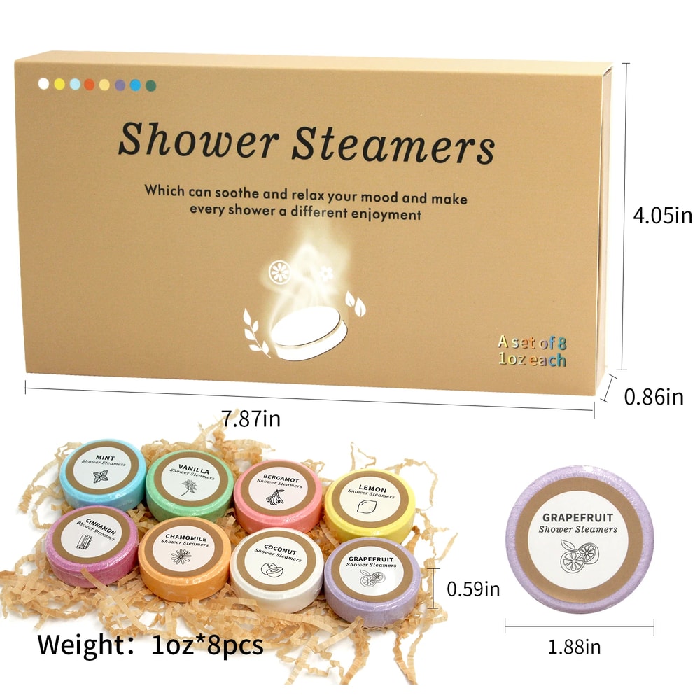 Shower Steamers Shower Bombs With Essential Oil Gifts For Her Home Spa Relaxation SelfCare Perfect 4