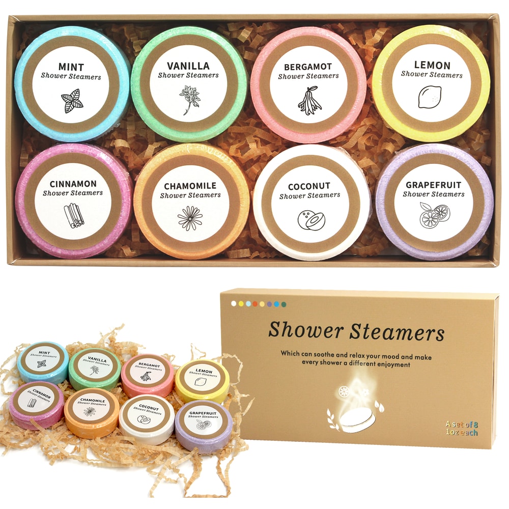 Shower Steamers Shower Bombs With Essential Oil Gifts For Her Home Spa Relaxation SelfCare Perfect 6