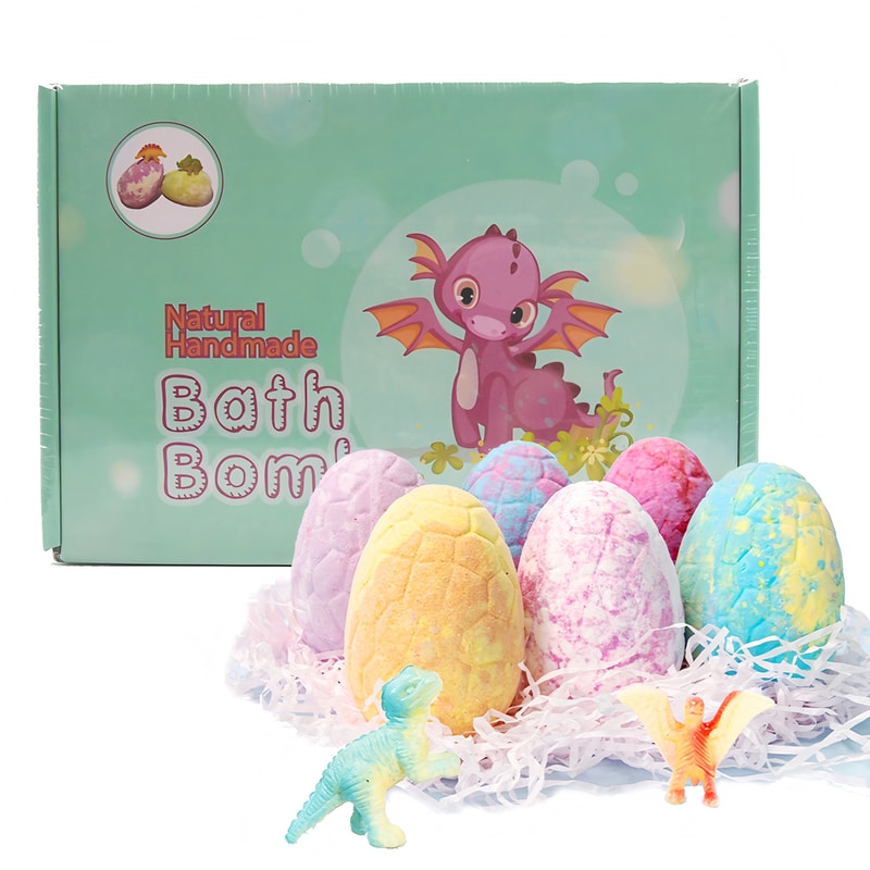 Surprising Children Explosive Bath Salt Ball Dinosaur Egg Themed Bubble Bath Ideal Birthday Gift Fo 1
