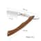 Straight Razors for Men, Natural Wood Handle, Fit Double Edge Blades, Professional Shaving Razor (No Blade Included)