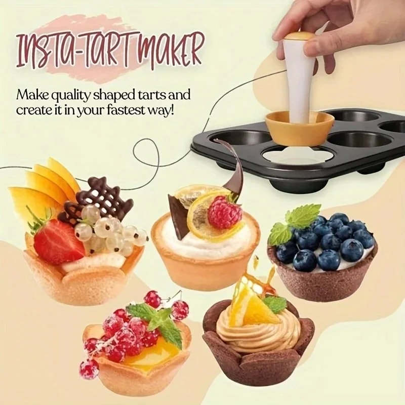 Flower Shaped Pastry Tamper Creative Dough Presser Cake Mold For BiscuitsPies DIY Baking Tools Kit 3