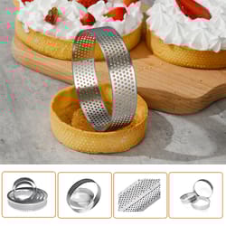 classic stainless steel mousse ring cake mold, tart bottom tower, fruit pie quiches baking tool