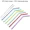 Reusable Colorful Silicone Straws Safe ScratchResistant HeatResistant Bubble Tea Straw Cup Accesso 7