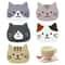Cartoon Cat Themed Drink Coasters Reusable Silicone Heatproof NonSlip Placemats Fun And Practical F 2