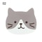 Cartoon Cat Themed Drink Coasters Reusable Silicone Heatproof NonSlip Placemats Fun And Practical F 7