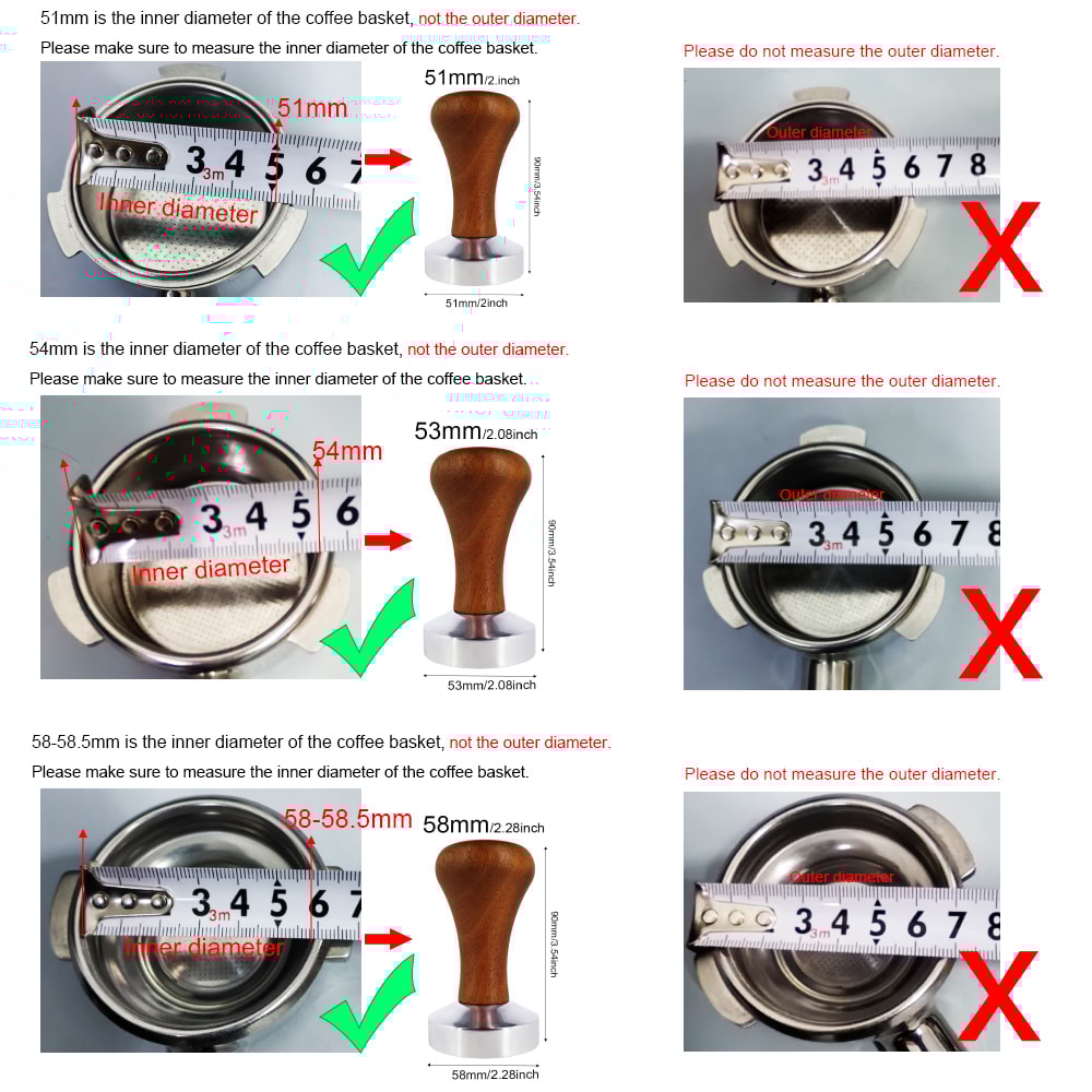 Aluminium Espresso Tamper, Durable Coffee Powder Compactor, Fit for Perfect Coffee Grounds