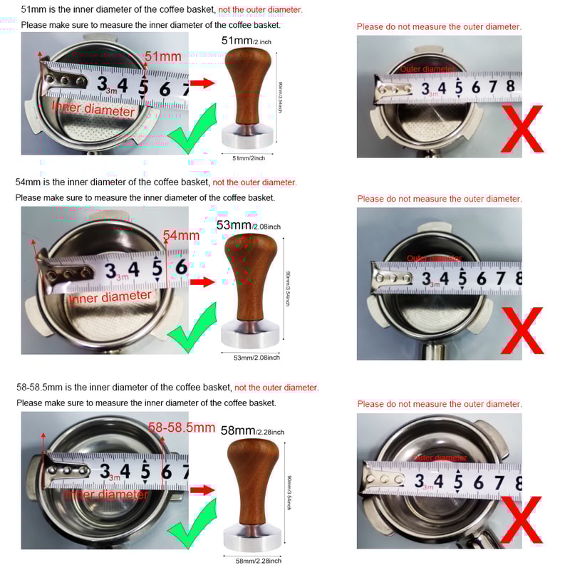 Aluminium Espresso Tamper, Durable Coffee Powder Compactor, Fit for Perfect Coffee Grounds