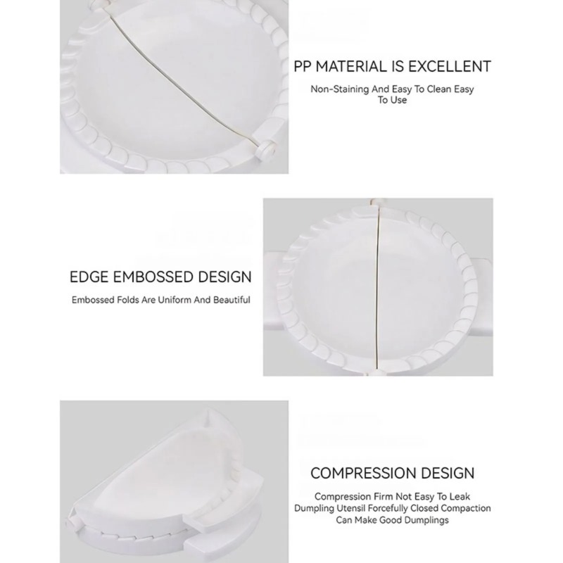 Upgrade Dumpling Mold Dough Press Wrapper Pastry Mould Shaper Kitchen DIY Tool Accessories Perfect 2