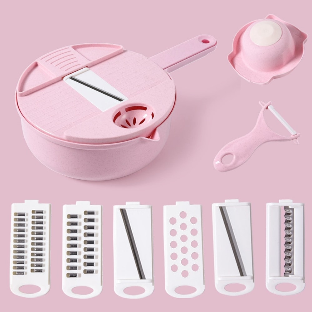 MultiFunction Manually Vegetable Cutter Grater Potato Radish Slicer And Shredder Kitchen Utensil Co 6