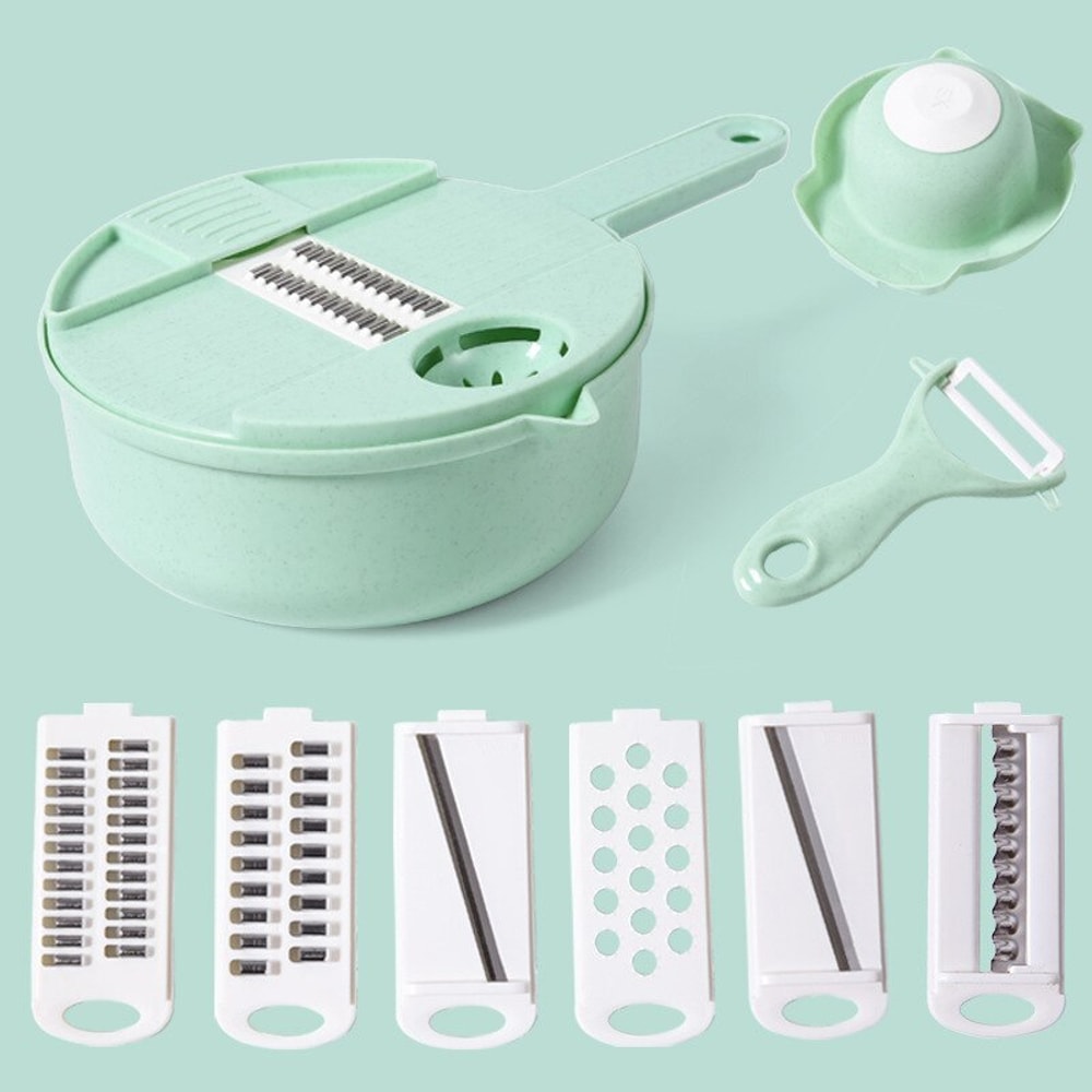 MultiFunction Manually Vegetable Cutter Grater Potato Radish Slicer And Shredder Kitchen Utensil Co 7