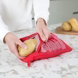 reusable microwave potato cooker bag, baked potato pouch, perfect potatoes, express microwave cooker