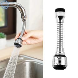 kitchen stainless steel faucet sprinkler, water-saving device, lengthening rotating spray extender, splash-proof bubbler