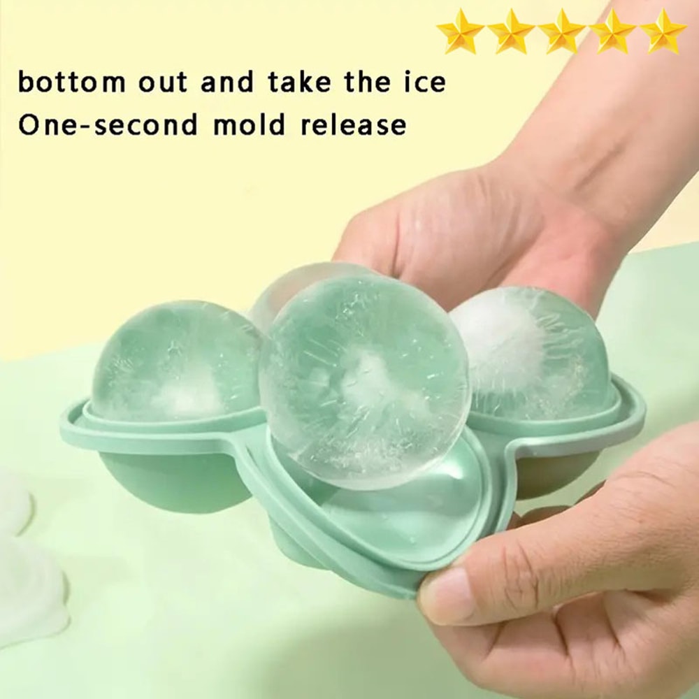 Large Silicone Ice Cube Trays EasyRelease No Leakage Perfect For Whiskey Cocktails Juice Parties 1