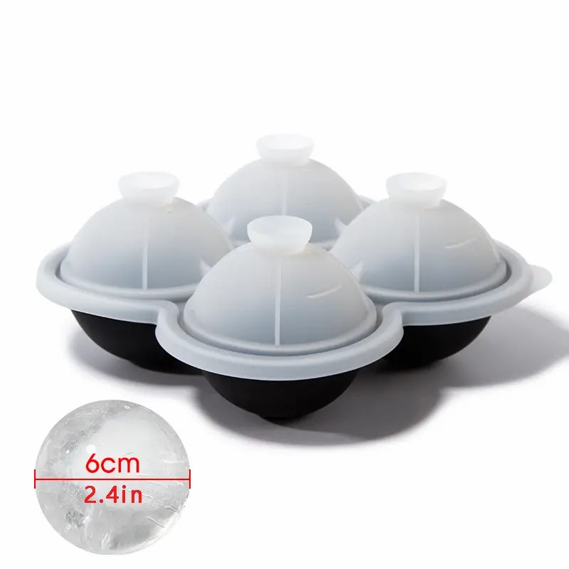 Large Silicone Ice Cube Trays EasyRelease No Leakage Perfect For Whiskey Cocktails Juice Parties 6