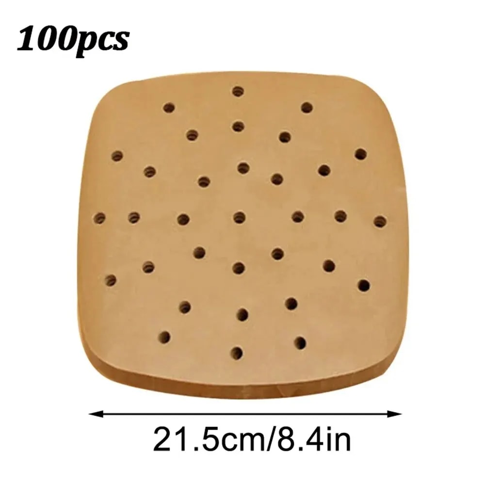 Air Fryer Paper Disposable Steamer Liners NonStick Baking Papers For Kitchen OilAbsorbing Steaming 5