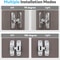 Heavy-Duty Flip-Up Door Latches, Degree Door Lock, Home Security Sliding Door Latch, Anti-theft Zinc Alloy Doors Bolts
