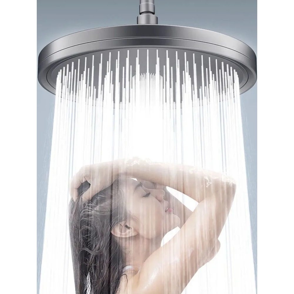 Big Panel Shower Head Super Charge Rainfall Shower Head High Pressure Top Rain Shower Faucet Bathro 0