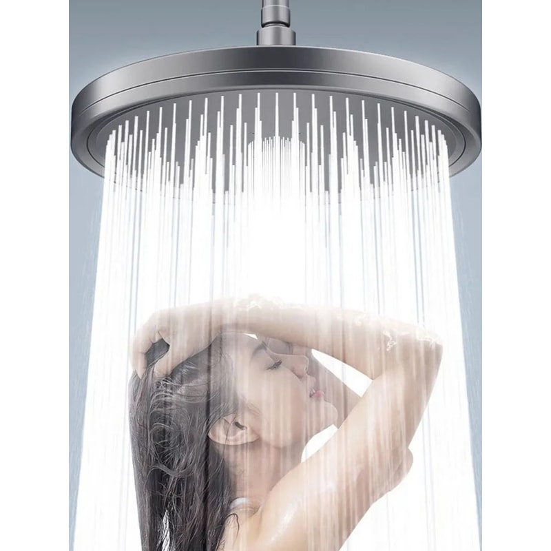 Big Panel Shower Head Super Charge Rainfall Shower Head High Pressure Top Rain Shower Faucet Bathro 0