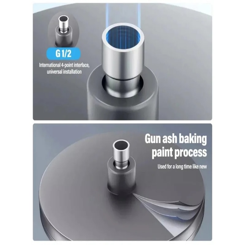 Big Panel Shower Head Super Charge Rainfall Shower Head High Pressure Top Rain Shower Faucet Bathro 3