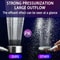 Stainless Steel Bathroom Handheld Shower Head High Pressure Water Saving Sprayer Nozzle Supercharge 3