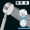 Stainless Steel Bathroom Handheld Shower Head High Pressure Water Saving Sprayer Nozzle Supercharge 5