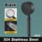 Stainless Steel Bathroom Handheld Shower Head High Pressure Water Saving Sprayer Nozzle Supercharge 9