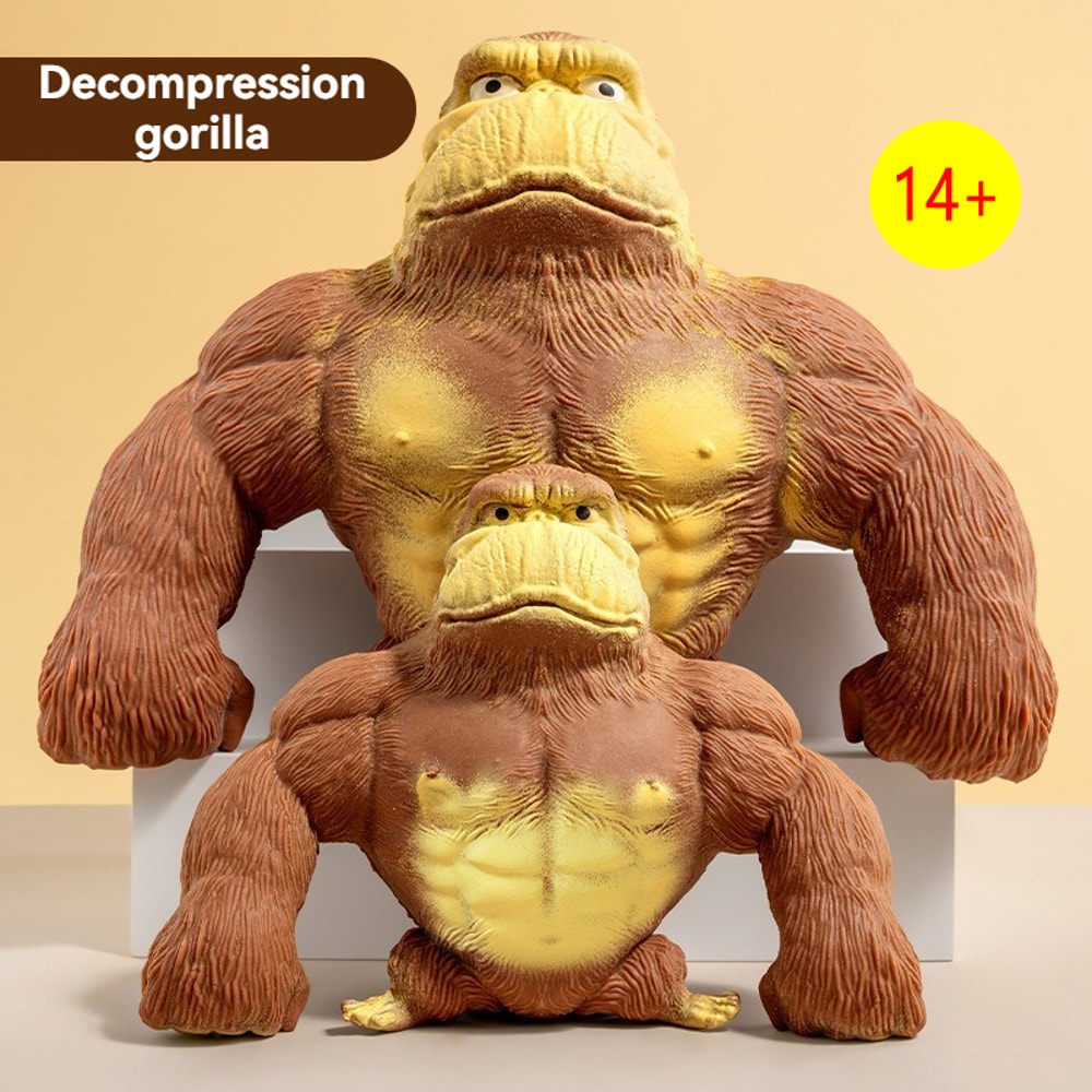 Fashion AntiStress Gorilla Funny Gorilla Decompression Toy Creative Soft Gorilla Statue Indestructi