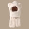 Winter Warm Plush Fleece Bear Ear Hooded Cap Scarf Gloves Set Windproof Outdoor Accessories For Co 7