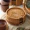 Drink Coasters For Tea Rattan Weave Tableware Heat Insulation Mat Pad Round Place Mat Dish Mat For 1