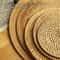 Drink Coasters For Tea Rattan Weave Tableware Heat Insulation Mat Pad Round Place Mat Dish Mat For 4