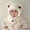 Baby Hat Autumn And Winter Teddy Bear Plush Hat Winter Childrens Thickened Windproof Hat With Scarf