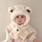 Baby Hat Autumn And Winter Teddy Bear Plush Hat Winter Childrens Thickened Windproof Hat With Scarf