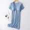 Modal Maternity Clothes Breastfeeding Nightgowns Nursing Sleepwear Loose Fitting Breast Feeding Paj 8