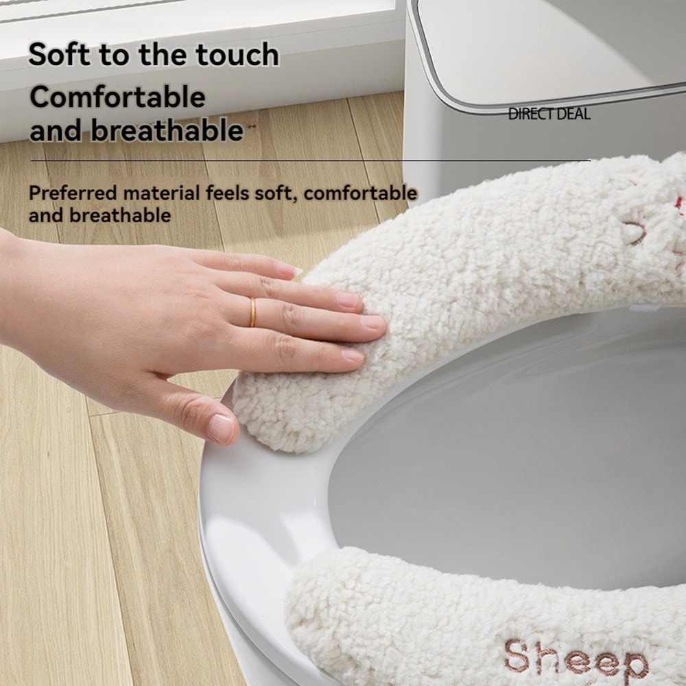 Pattern Winter Toilet Seat Cushion Fashion Household Toilet Seat Cover Seasonal Universal Toilet Cu 2
