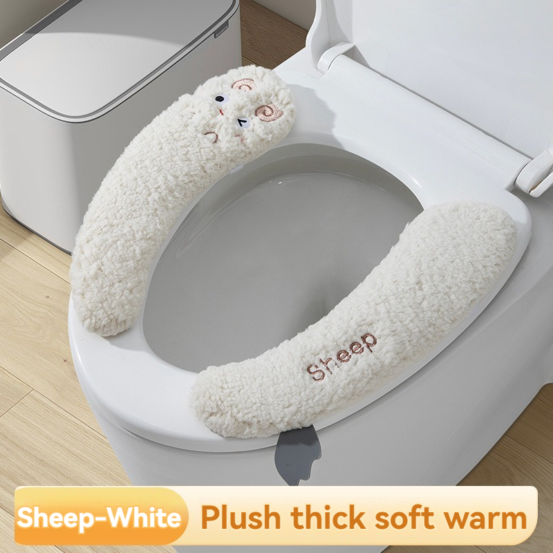 Pattern Winter Toilet Seat Cushion Fashion Household Toilet Seat Cover Seasonal Universal Toilet Cu 9