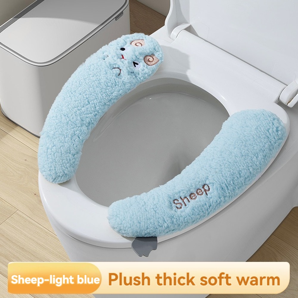 Pattern Winter Toilet Seat Cushion Fashion Household Toilet Seat Cover Seasonal Universal Toilet Cu 10
