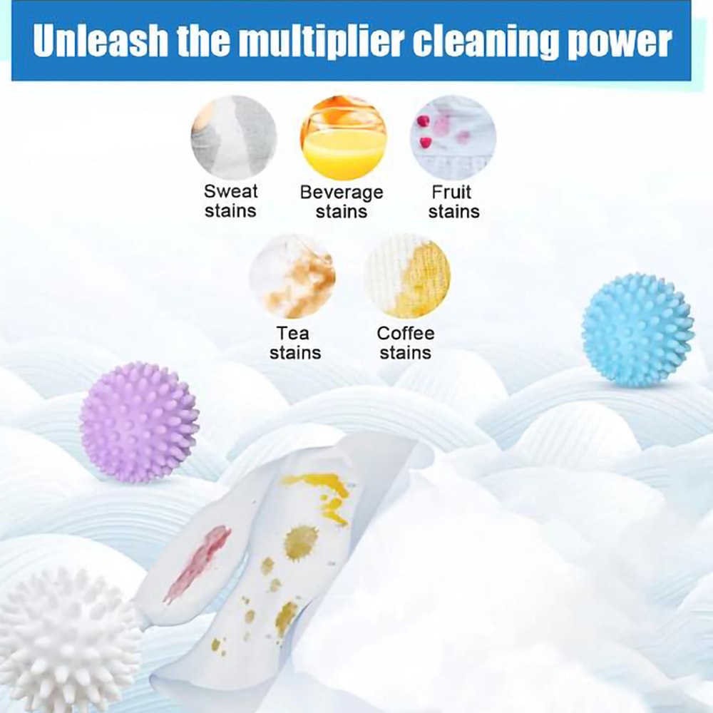Reusable Dryer Ball For Laundry Fabric Softener Ball For Washing Machine Home Clothes Cleaning Tool 3