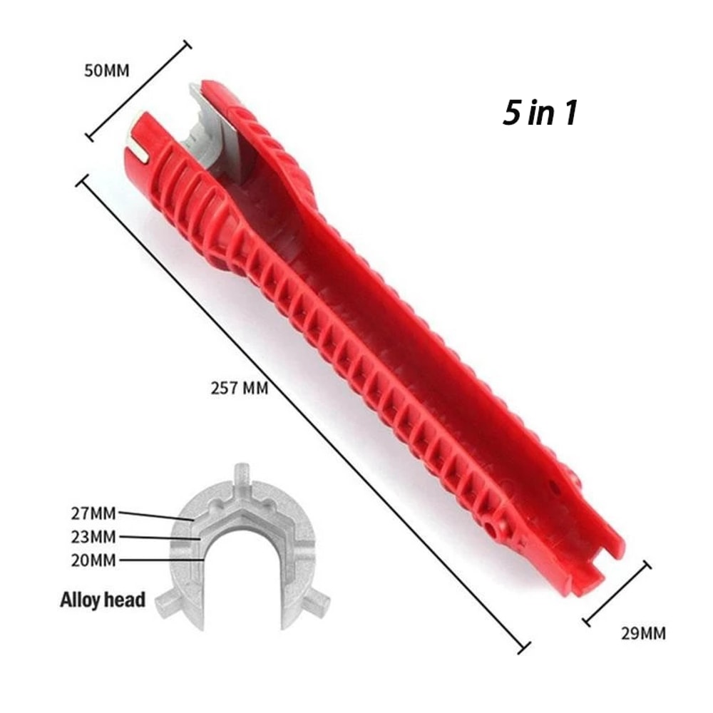 Multifunctional Sink Wrench Water Pipe Faucet Repair Tool Plumbing Spanner For Bathroom Installatio