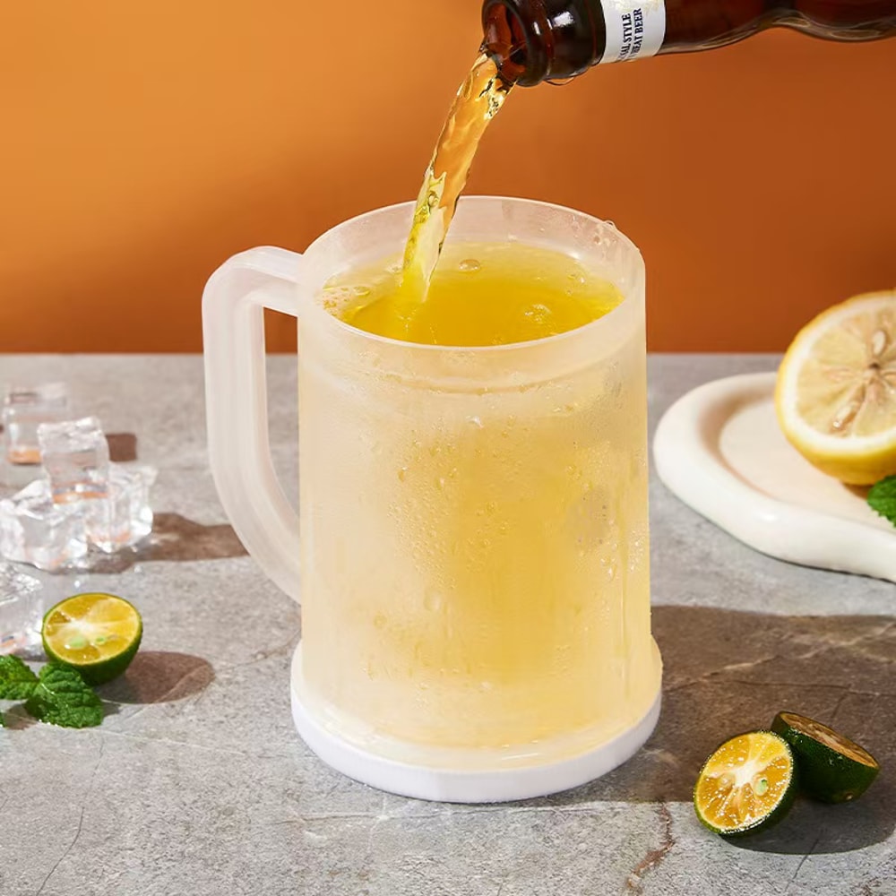 New Summer Chilled Beer Glass Ice Making Cup Cold Drink Refrigerator Fast Freezing Large Capacity B 0