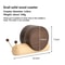 Fashion Black Walnut Cartoon Snail Decompression Tea Cup Mat Insulated Coffee Mug Coaster Creative 1
