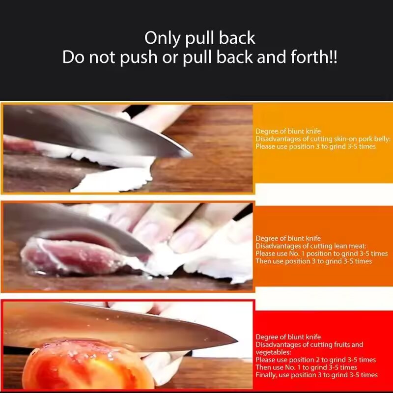 Multi Functional Kitchen Knife Sharpener Portable With Nonslip Base Essential Gadgets For Sharpenin 2